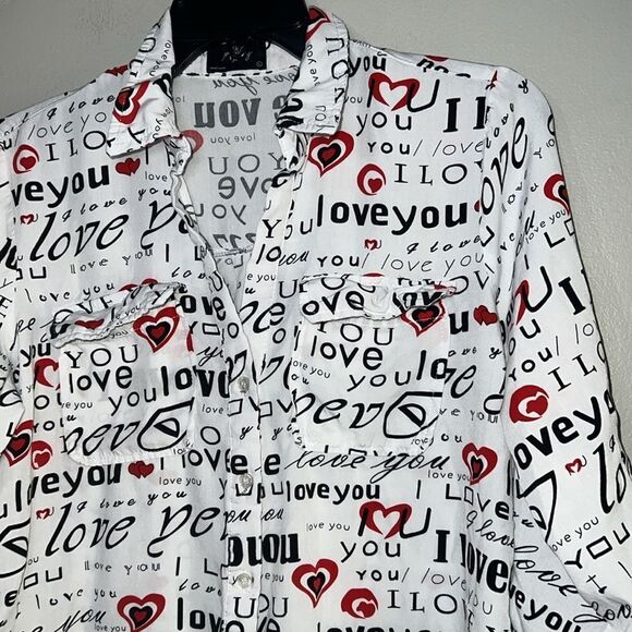 Milk & Honey Womens Button Up Lightweight Novelty Shirt - Picture 4 of 8